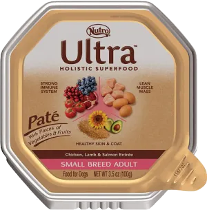 Nutro Small Breed Chicken Lamb and Salmon Recipe Adult Pate Wet Dog Food