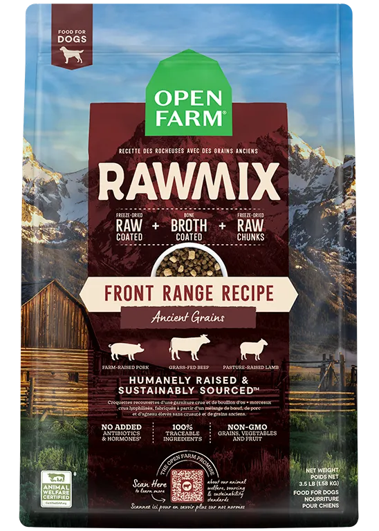 Open Farm Ancient Grains RawMix Front Range Recipe Dog Food
