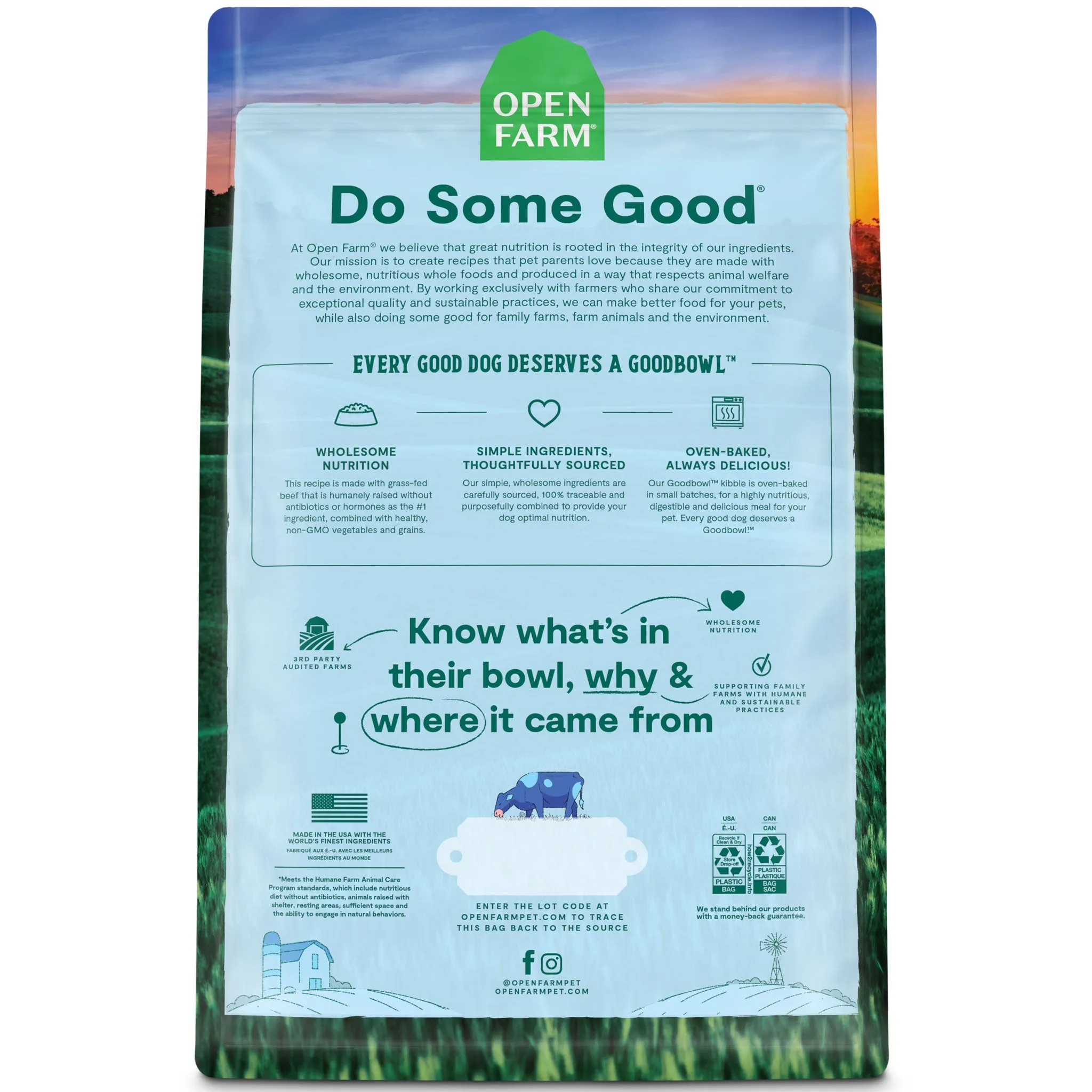 Open Farm GoodBowl Beef & Brown Rice Dog Food