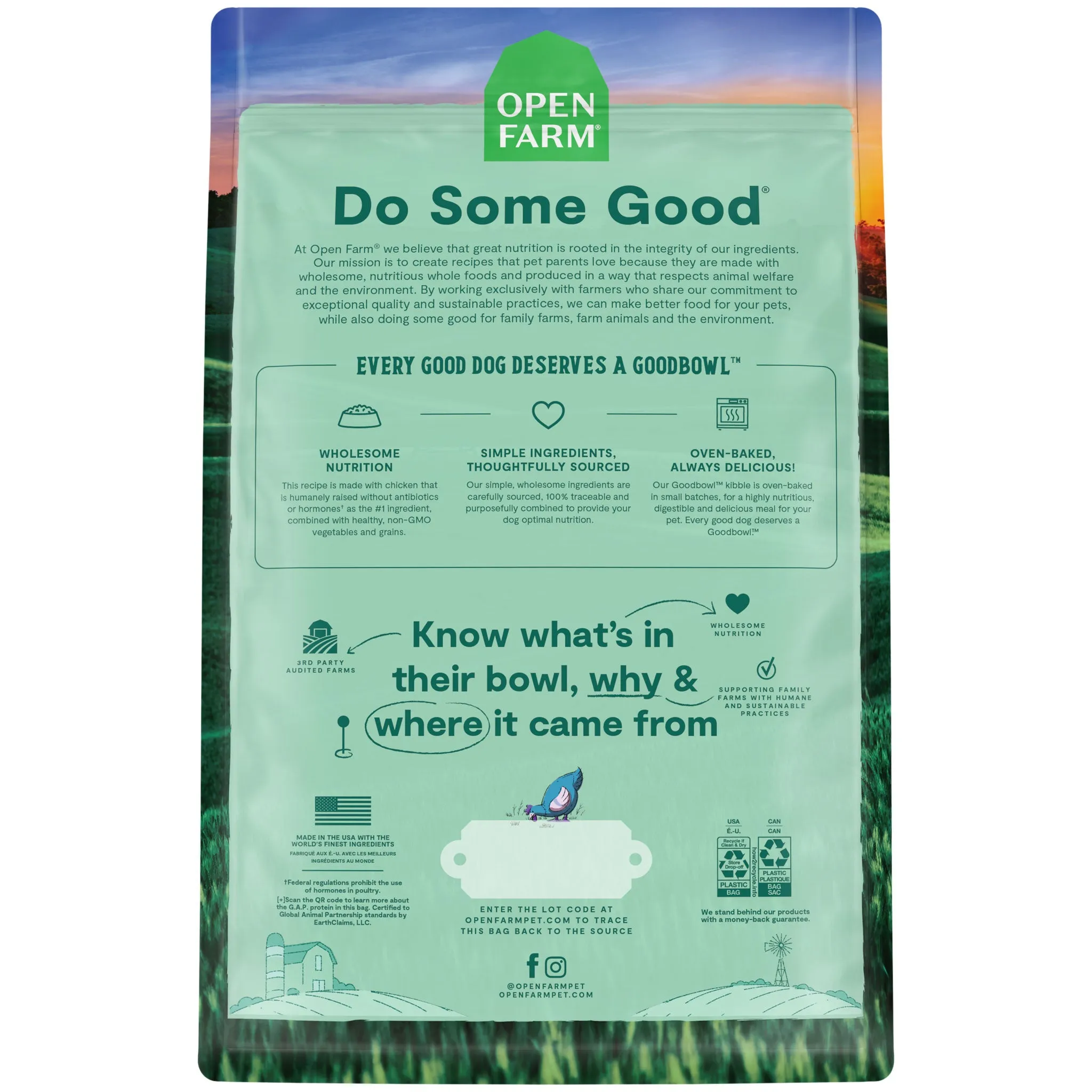 Open Farm GoodBowl Chicken & Brown Rice Dog Food