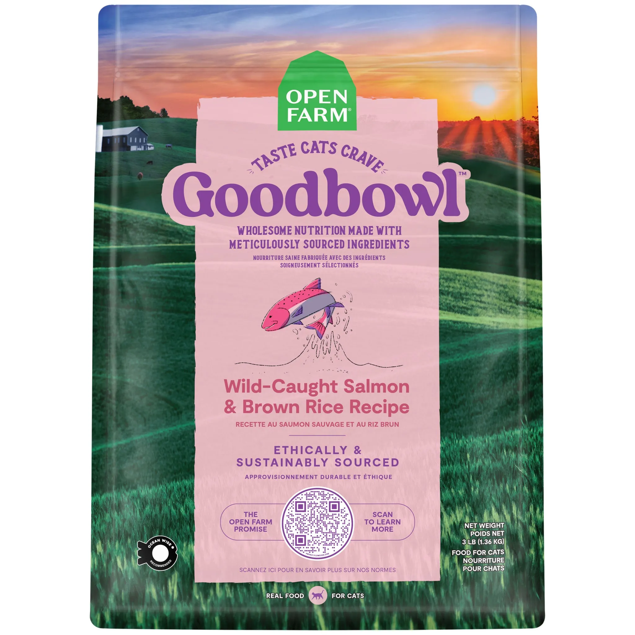Open Farm GoodBowl Salmon & Brown Rice Cat Food