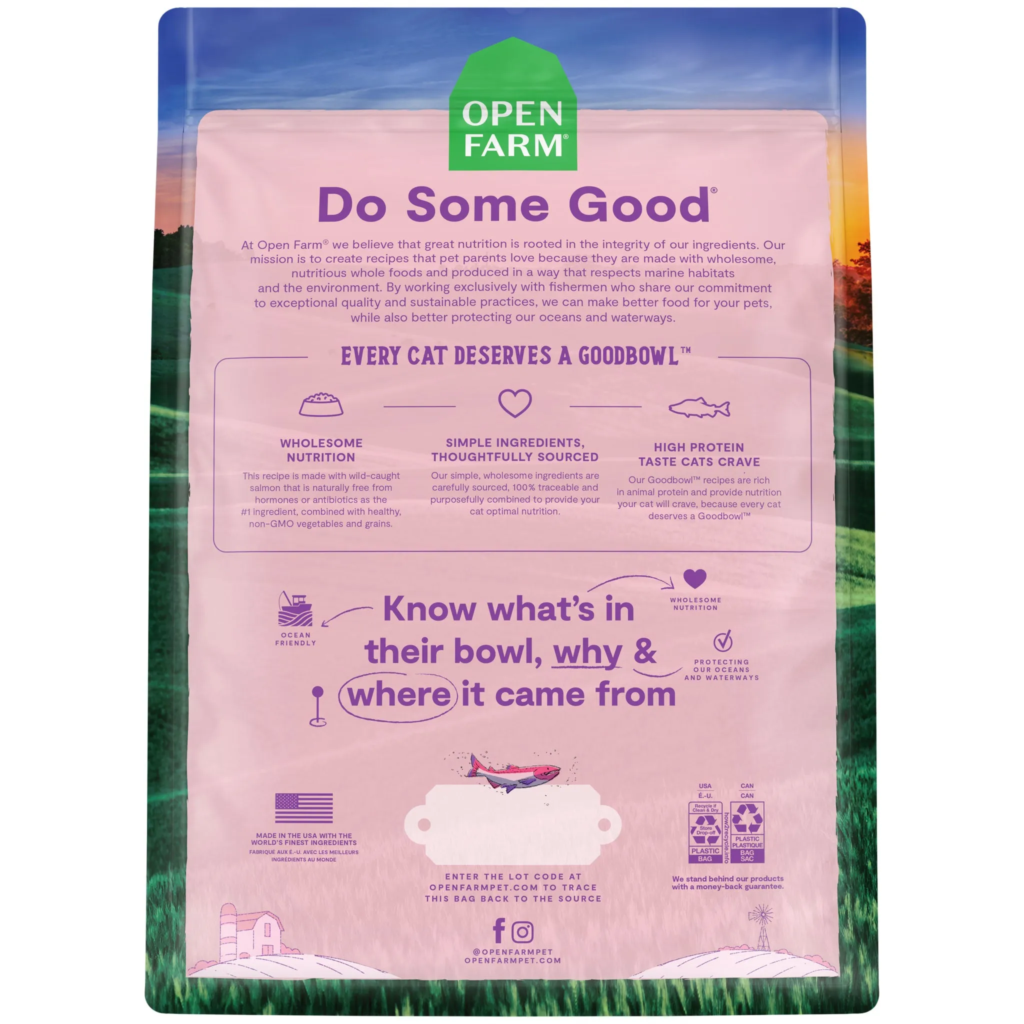 Open Farm GoodBowl Salmon & Brown Rice Cat Food