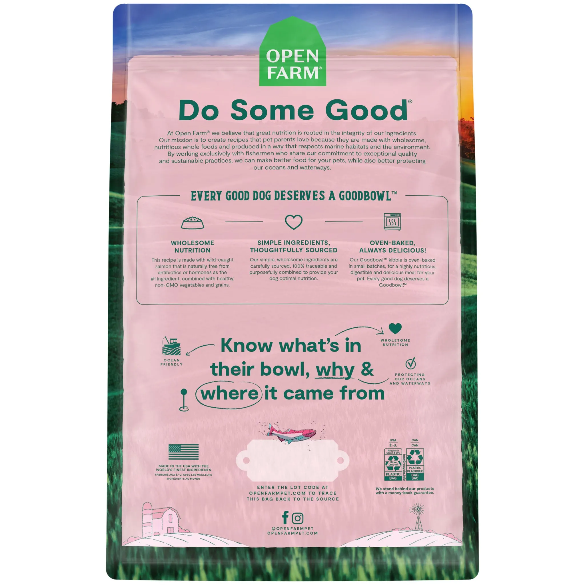 Open Farm GoodBowl Salmon & Brown Rice Dog Food
