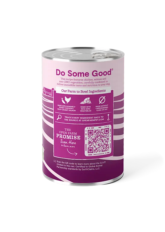 Open Farm Grain Free Chicken & Salmon Pate Wet Dog Food