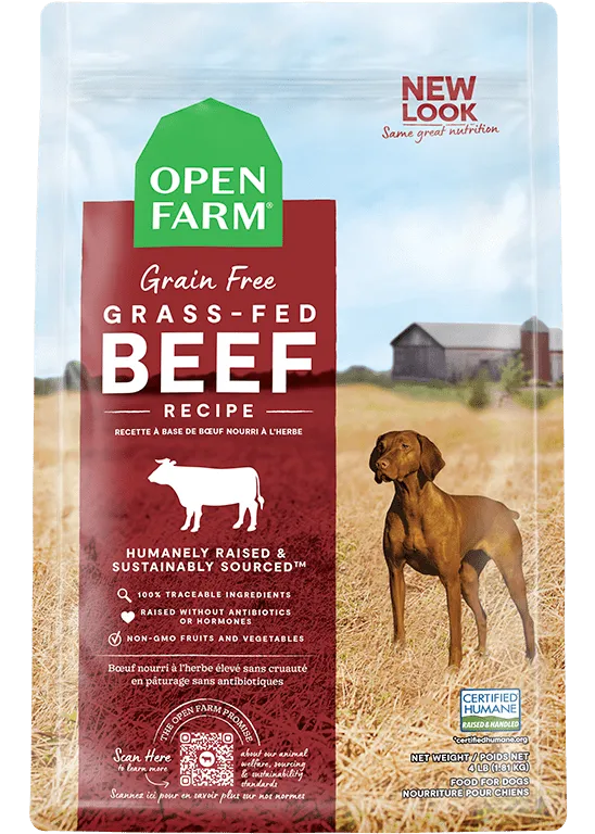 Open Farm Grain-Free Grass-Fed Beef Dry Dog Food