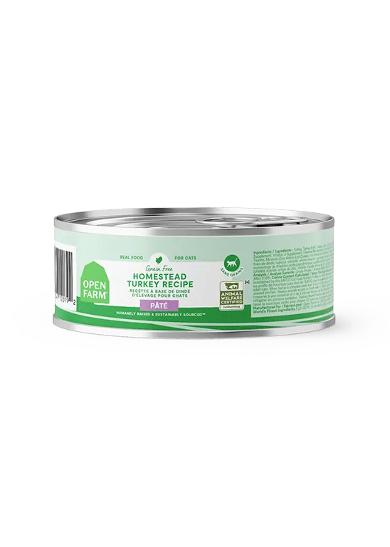Open Farm Grain Free Homestead Turkey Pate Wet Cat Food