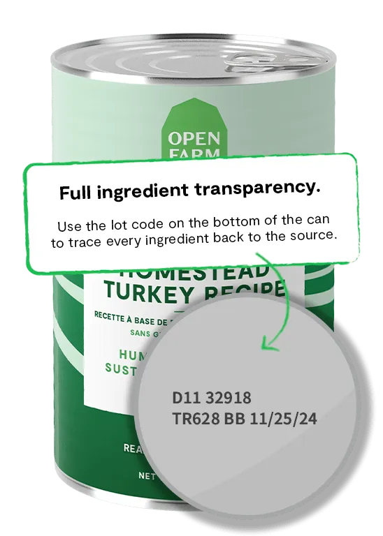 Open Farm Grain Free Homestead Turkey Pate Wet Dog Food