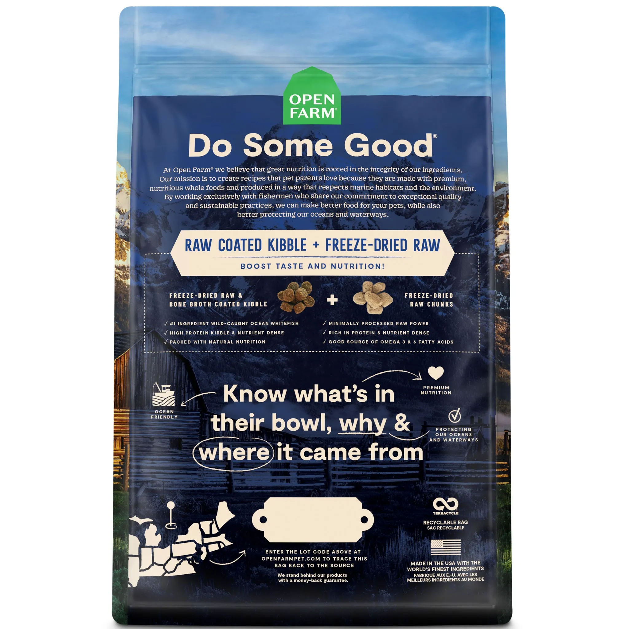 Open Farm Raw Mix Ancient Grains Dog Wild Ocean