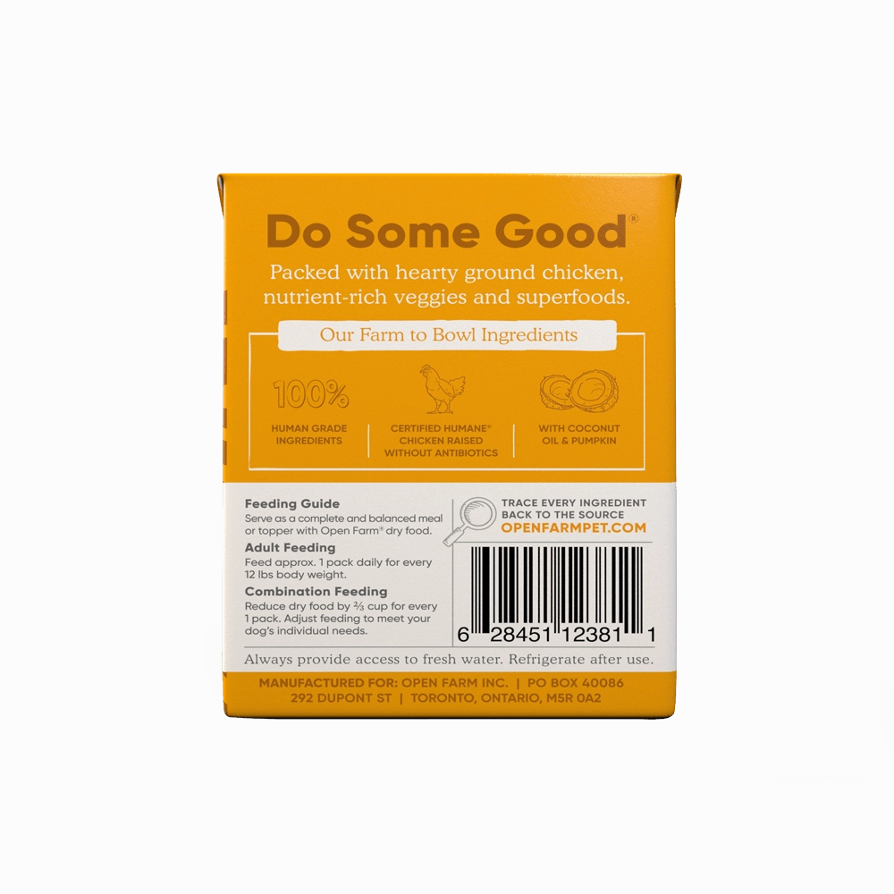 Open Farm Grain Free Harvest Chicken Recipe Rustic Stew Wet Dog Food