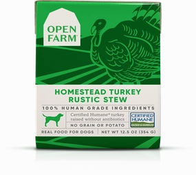 Open Farm Grain Free Homestead Turkey Recipe Rustic Stew Wet Dog Food