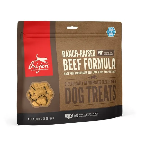 ORIJEN Freeze Dried Ranch Raised Beef Dog Treats