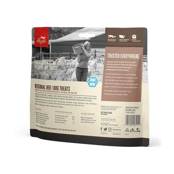 ORIJEN Freeze Dried Regional Red Dog Treats