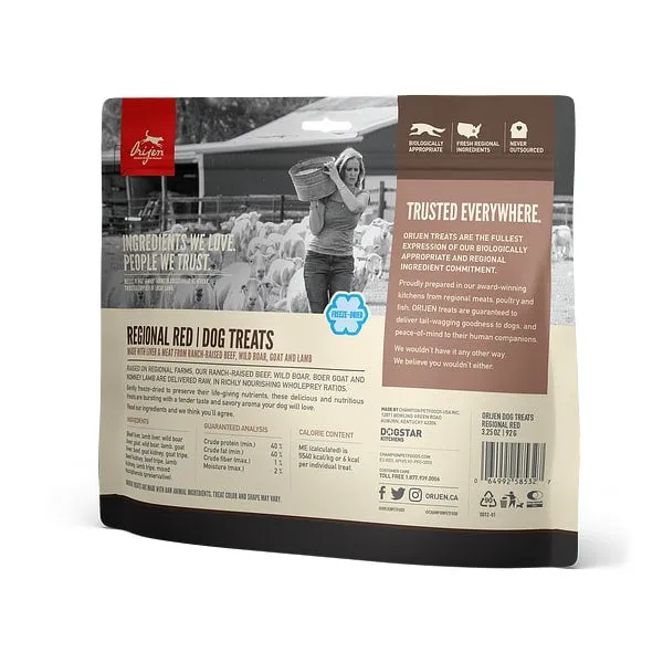 ORIJEN Freeze Dried Regional Red Dog Treats