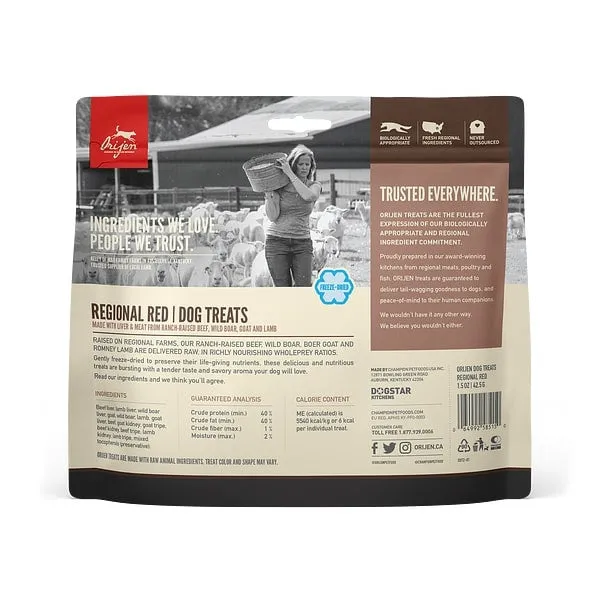 ORIJEN Freeze Dried Regional Red Dog Treats