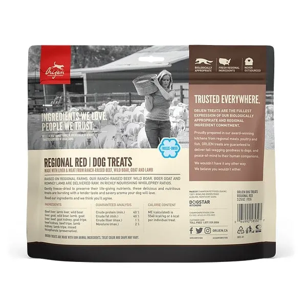 ORIJEN Freeze Dried Regional Red Dog Treats