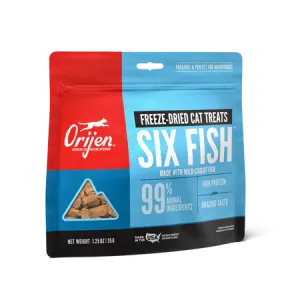 Orijen Grain Free Six Fish Freeze Dried Cat Treats