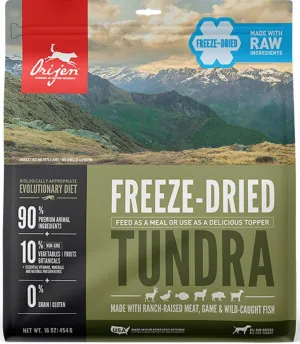 ORIJEN Tundra Grain-Free Freeze-Dried Dog Food & Topper
