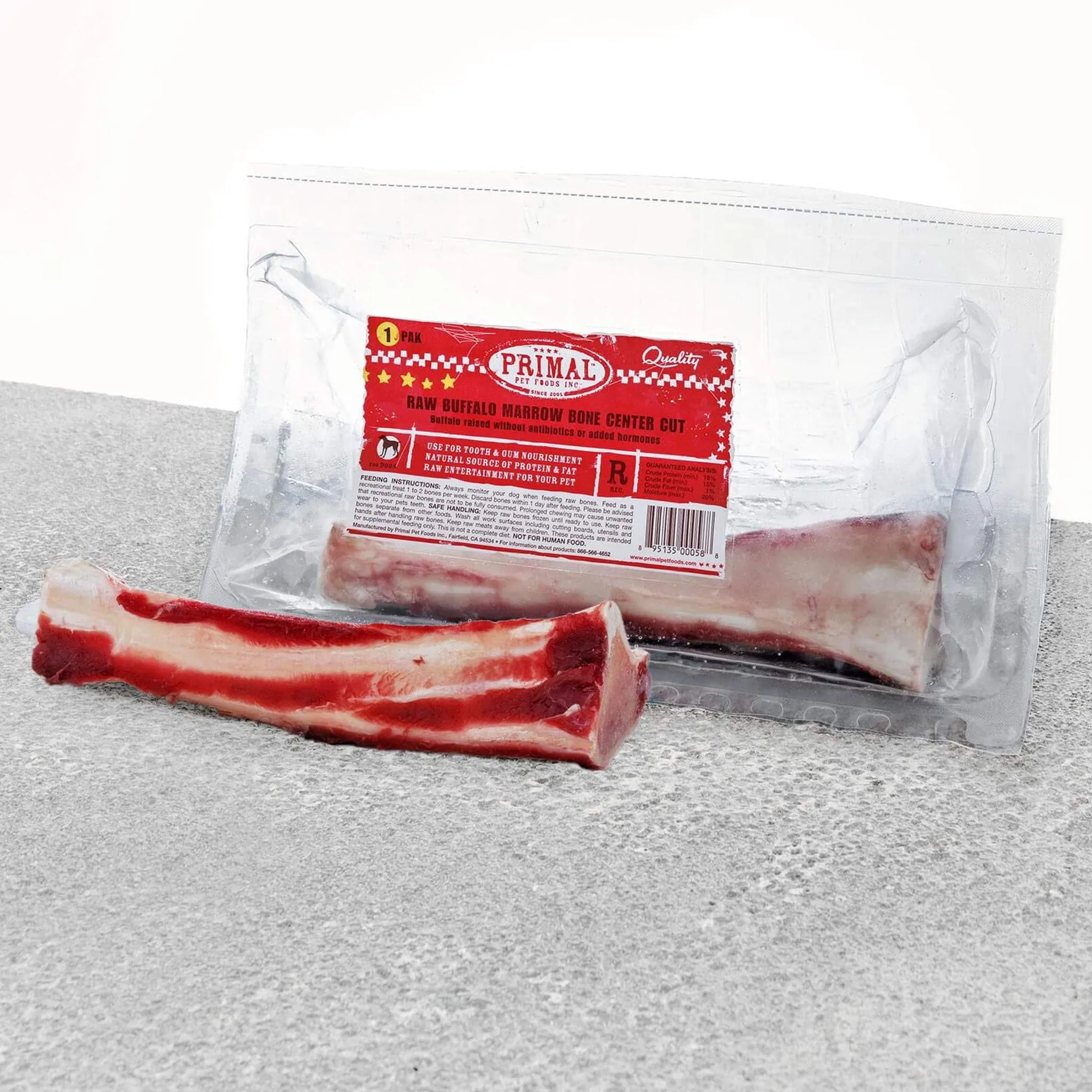 Primal Buffalo Marrow Bone Buffalo Dog Treats