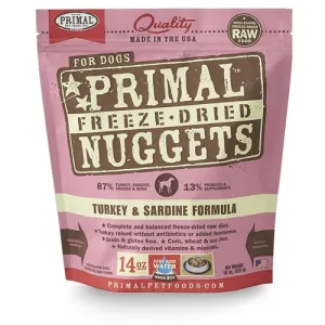 Primal Freeze Dried Canine Turkey and Sardine Formula