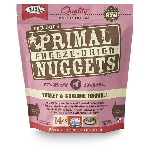 Primal Freeze Dried Canine Turkey and Sardine Formula