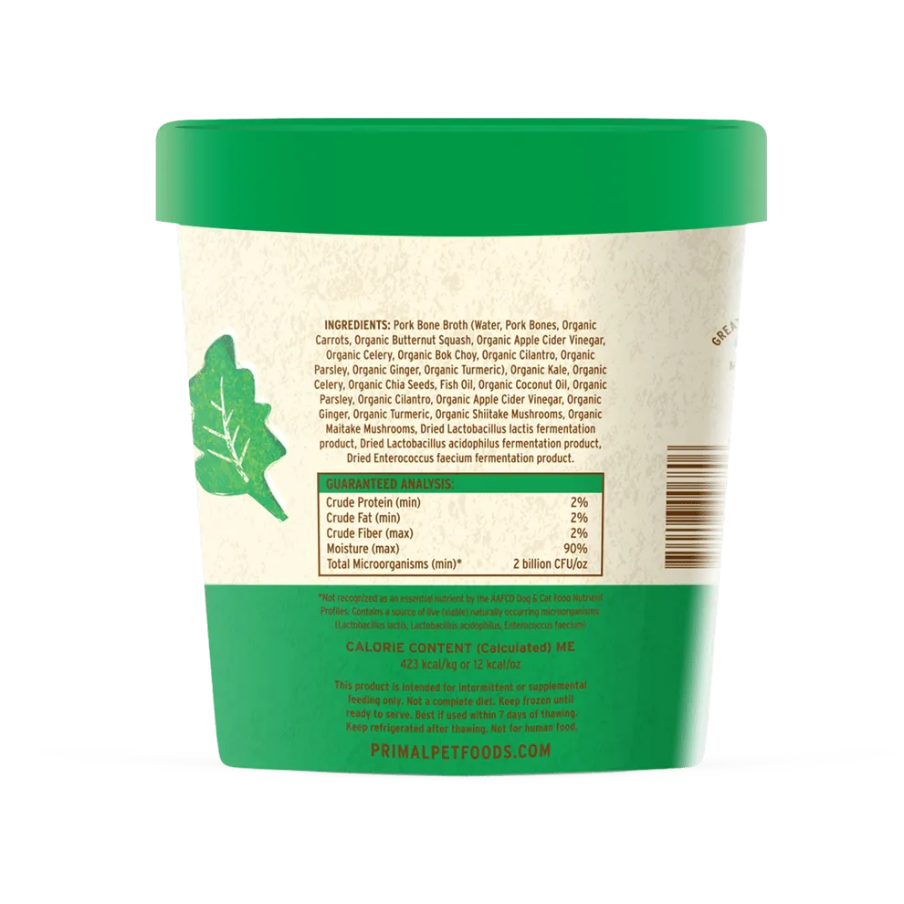 Primal Fresh Toppers Power Greens Recipe for Dogs & Cats