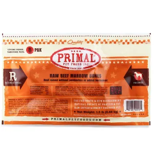 Primal Froze 2" Marrow Bone Beef Dog Treats