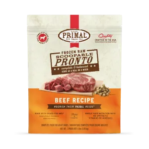 Primal Pronto Raw Frozen Beef Dog Food