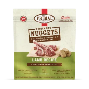 Primal Raw Frozen Lamb Formula For Dogs