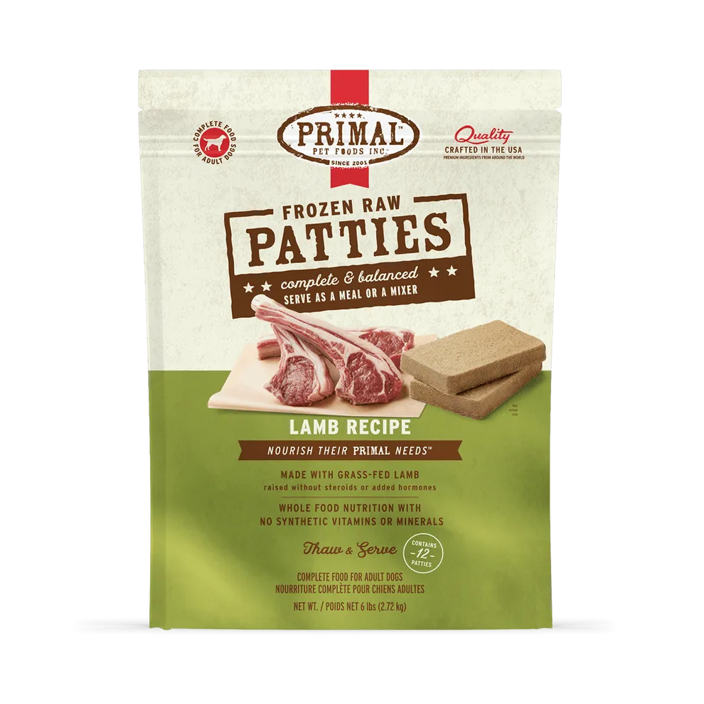 Primal Raw Frozen Lamb Formula For Dogs