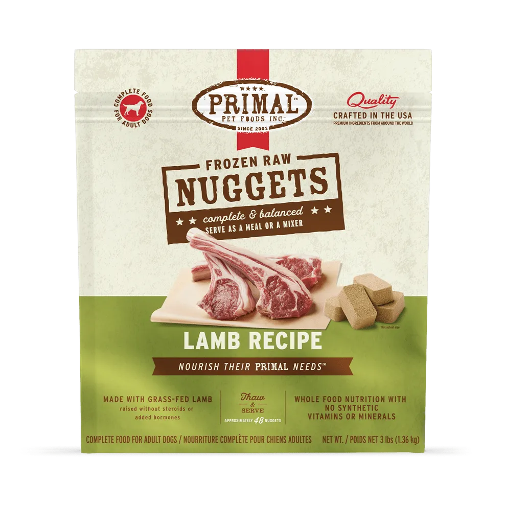 Primal Raw Frozen Lamb Formula For Dogs