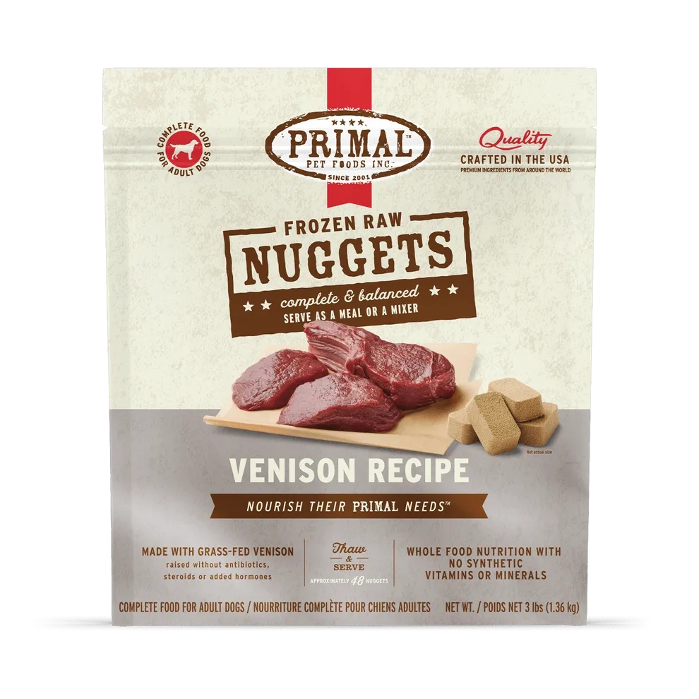 Primal Raw Frozen Venison Formula For Dogs