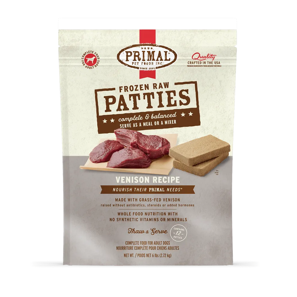 Primal Raw Frozen Venison Formula For Dogs