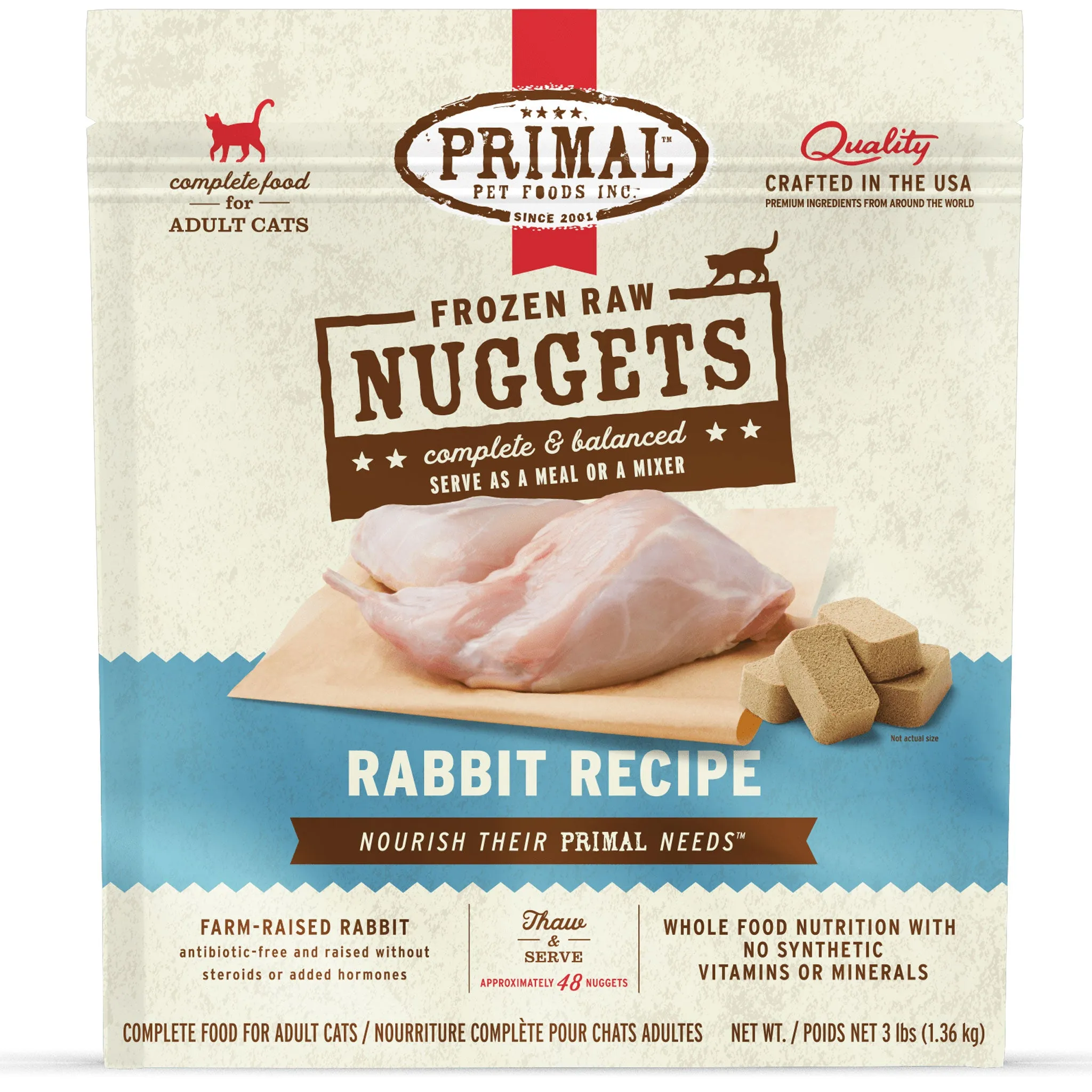 Primal Raw Rabbit Cat Food