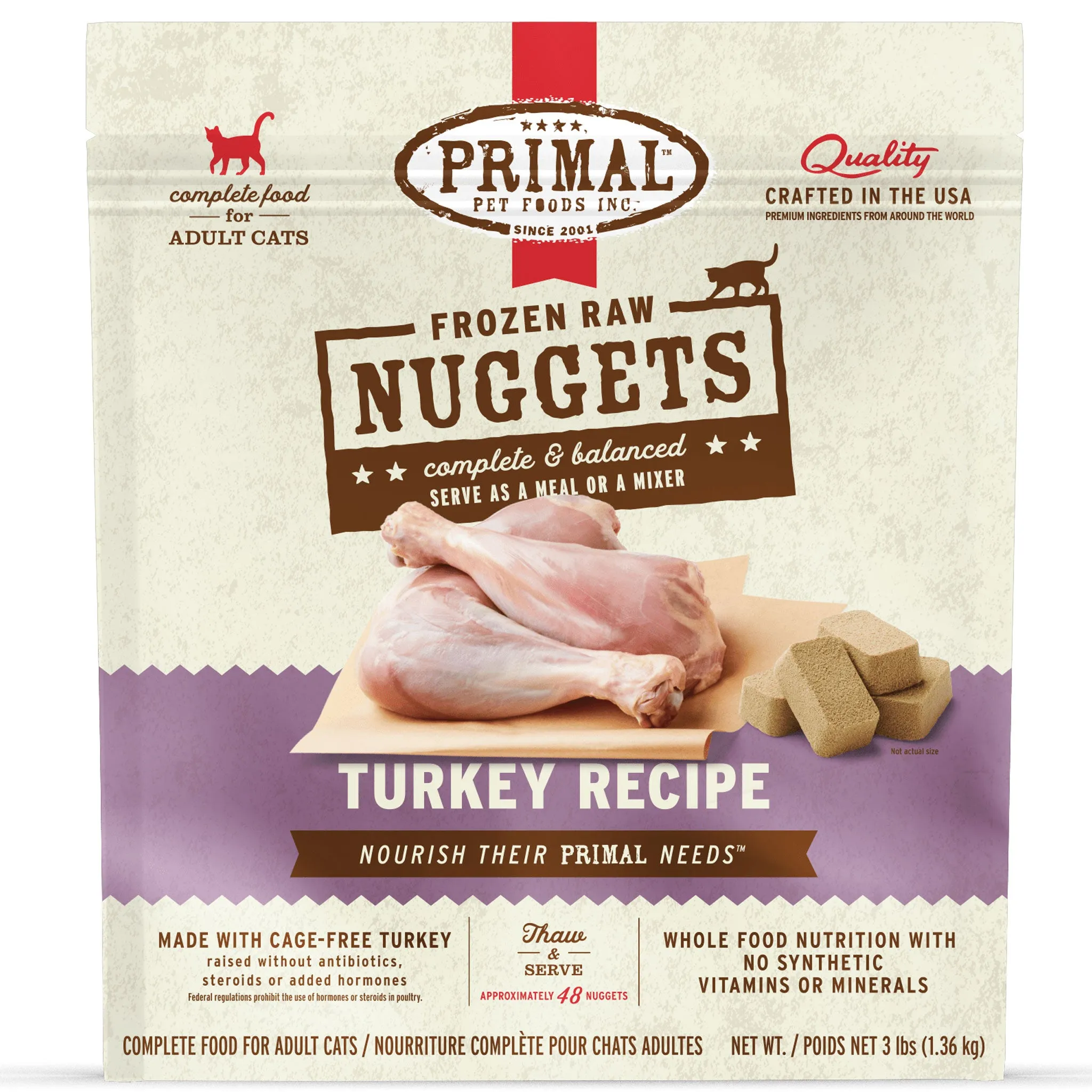 Primal Raw Turkey Cat Food