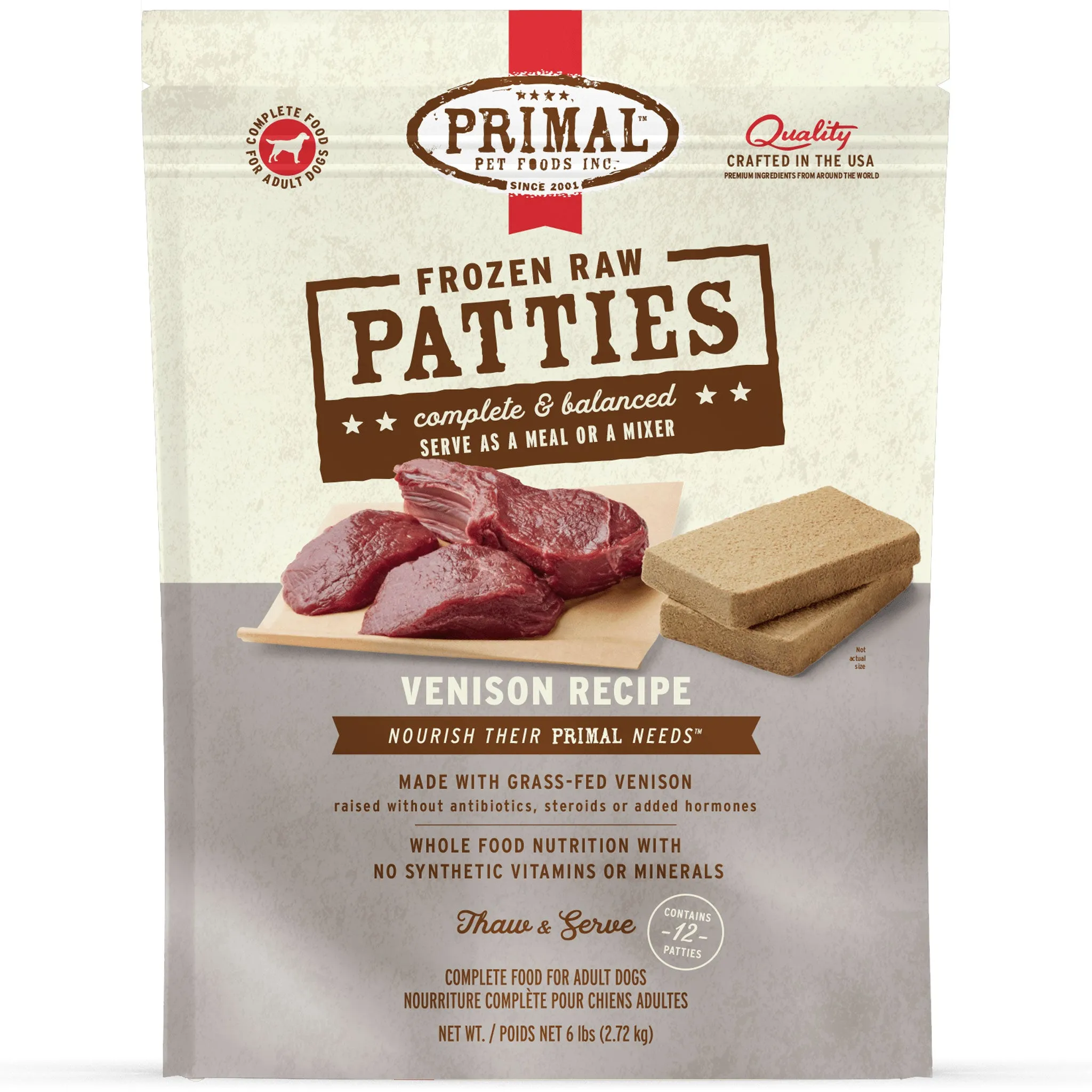 Primal Raw Venison Dog Food