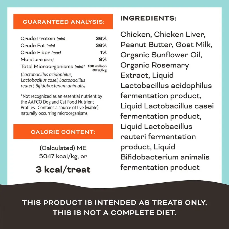 Primal You're My Butter Half Chicken, Peanut Butter, and Goat Milk Freeze Dried Dog Treats