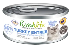 PureVita Grain Free Turkey Entree for Cats