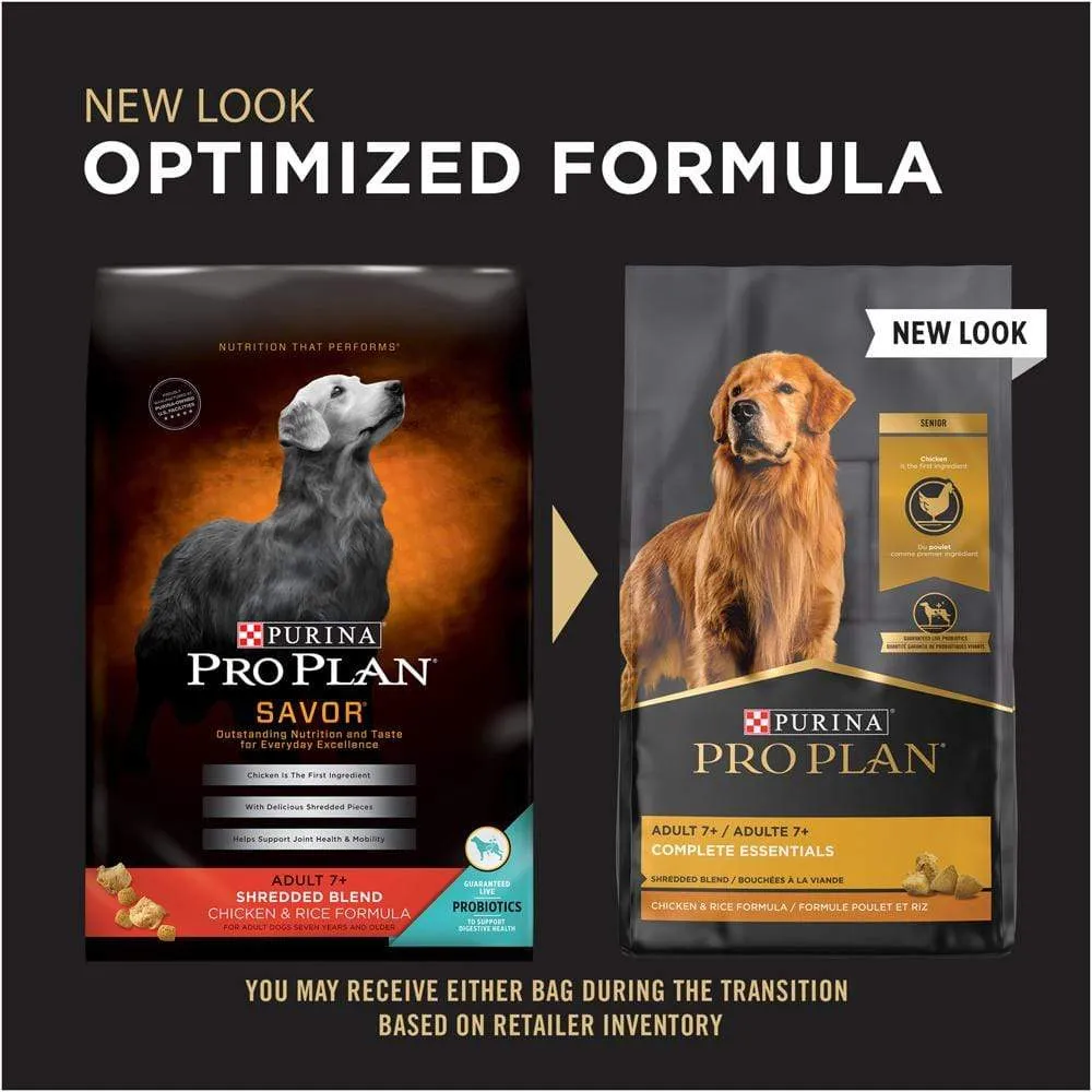 Purina Pro Plan Adult 7  Chicken & Rice Shredded Blend Dry Dog Food