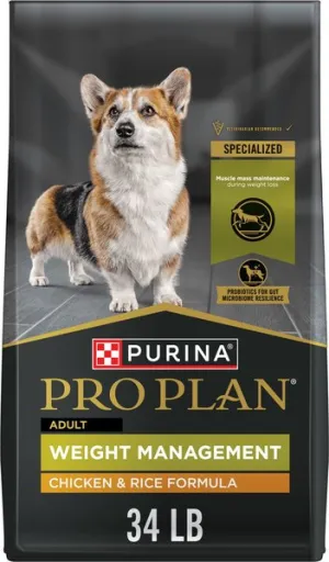 Purina Pro Plan Adult Weight Management Chicken & Rice Formula Dry Dog Food