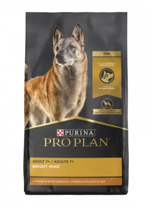Purina Pro Plan Bright Mind Adult 7plus Chicken & Rice Formula Dry Dog Food