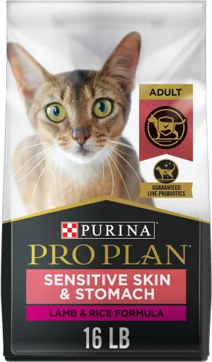 Purina Pro Plan Focus Adult Sensitive Skin & Stomach Lamb & Rice Formula Dry Cat Food