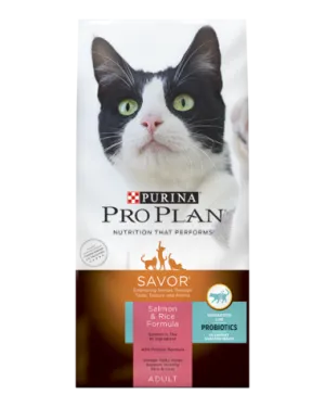 Purina Pro Plan Savor Salmon & Rice Formula Adult Dry Cat Food