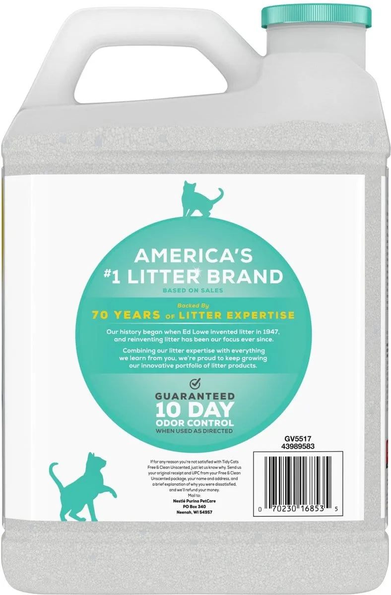 Purina Tidy Cats Free & Clean Unscented Multi-Cat Clumping Cat Litter