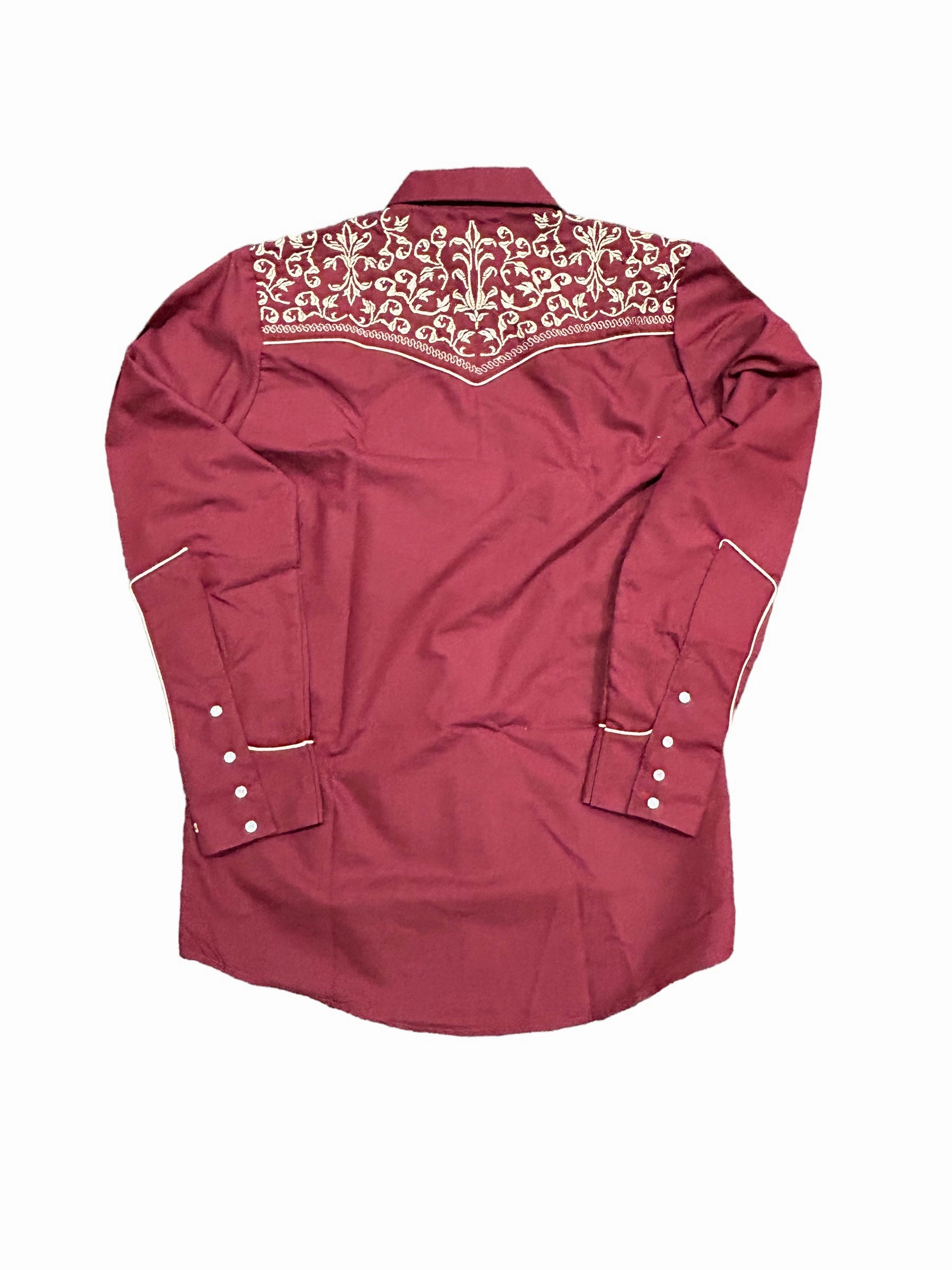Rangers Lujoso 130CA01 Western Shirt Burgundy