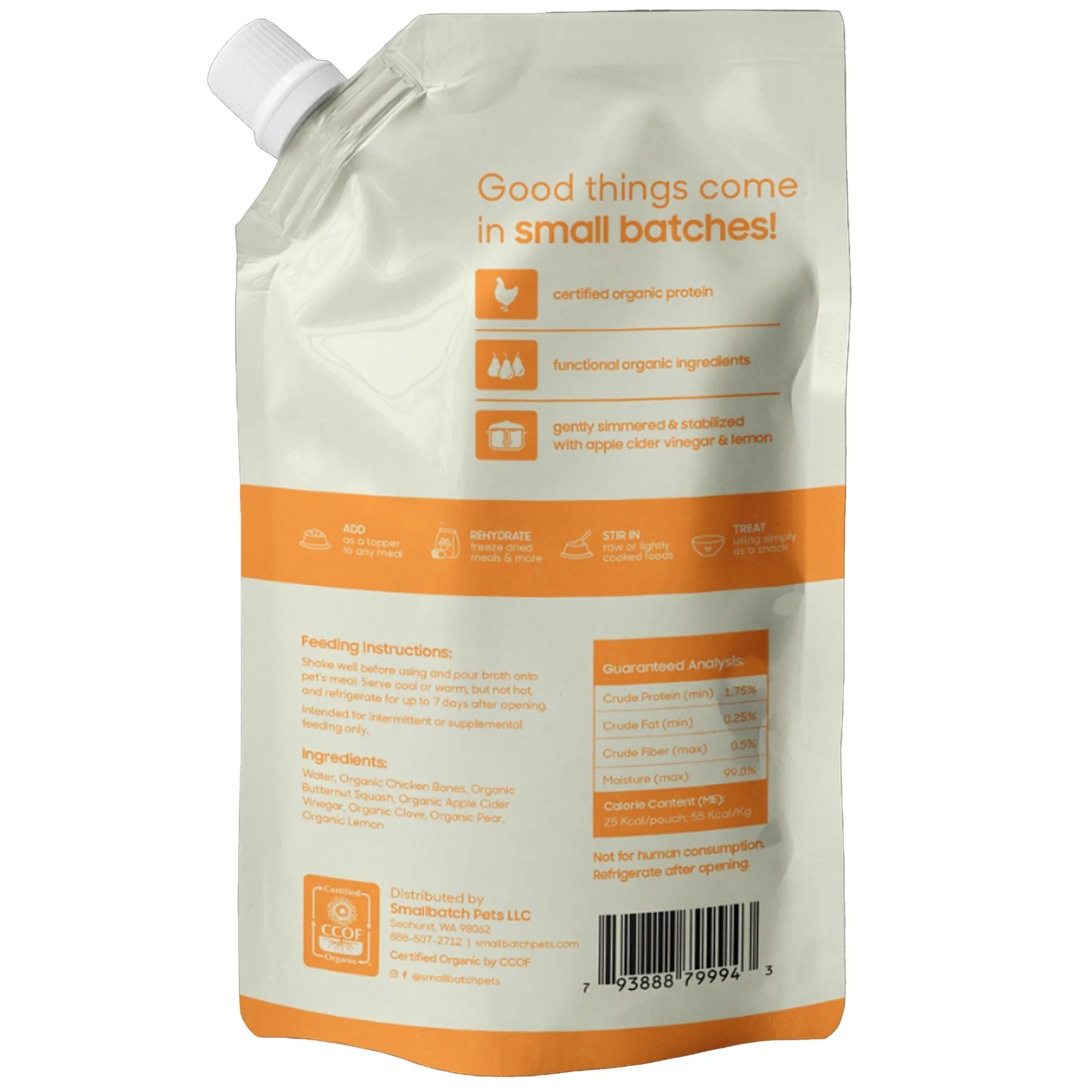 Small Batch Bone Broth Chicken Dog Supplements