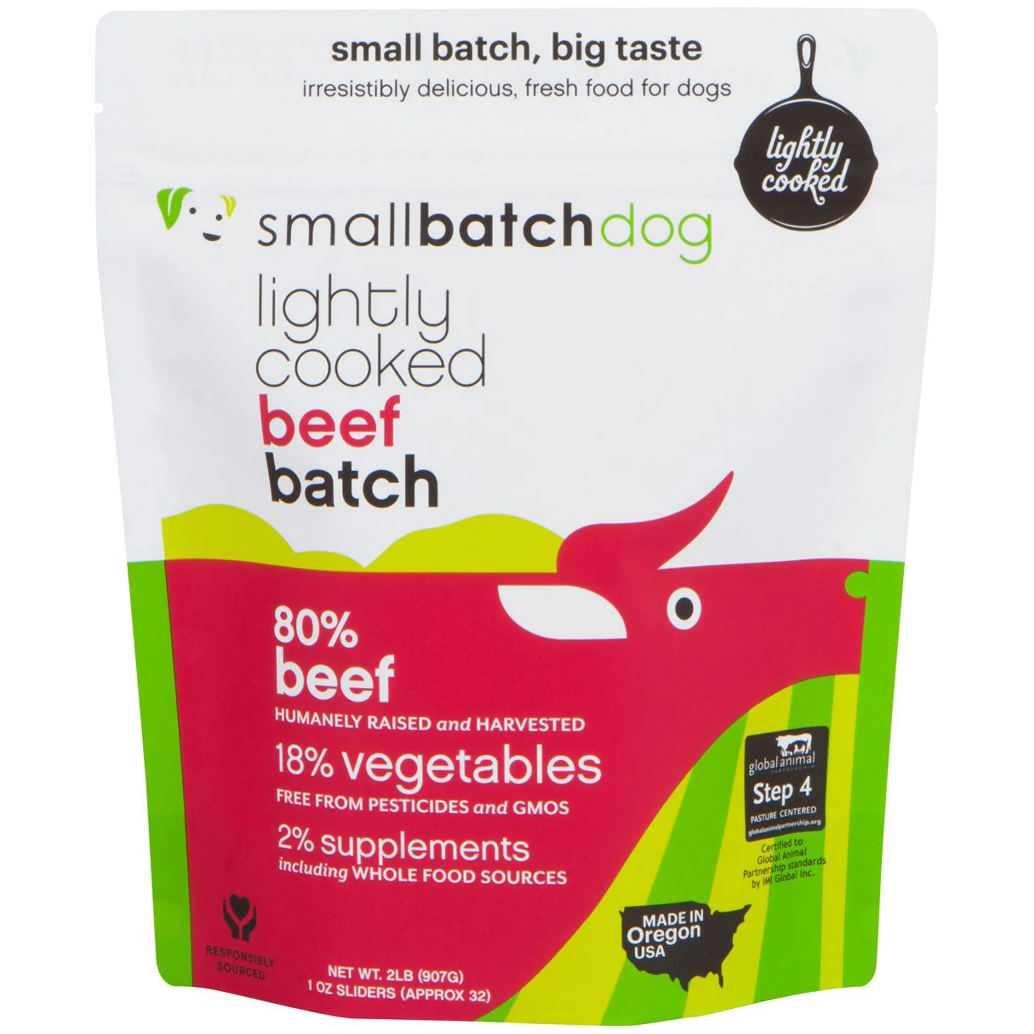 Small Batch Lightly Cooked Beef Dog Food