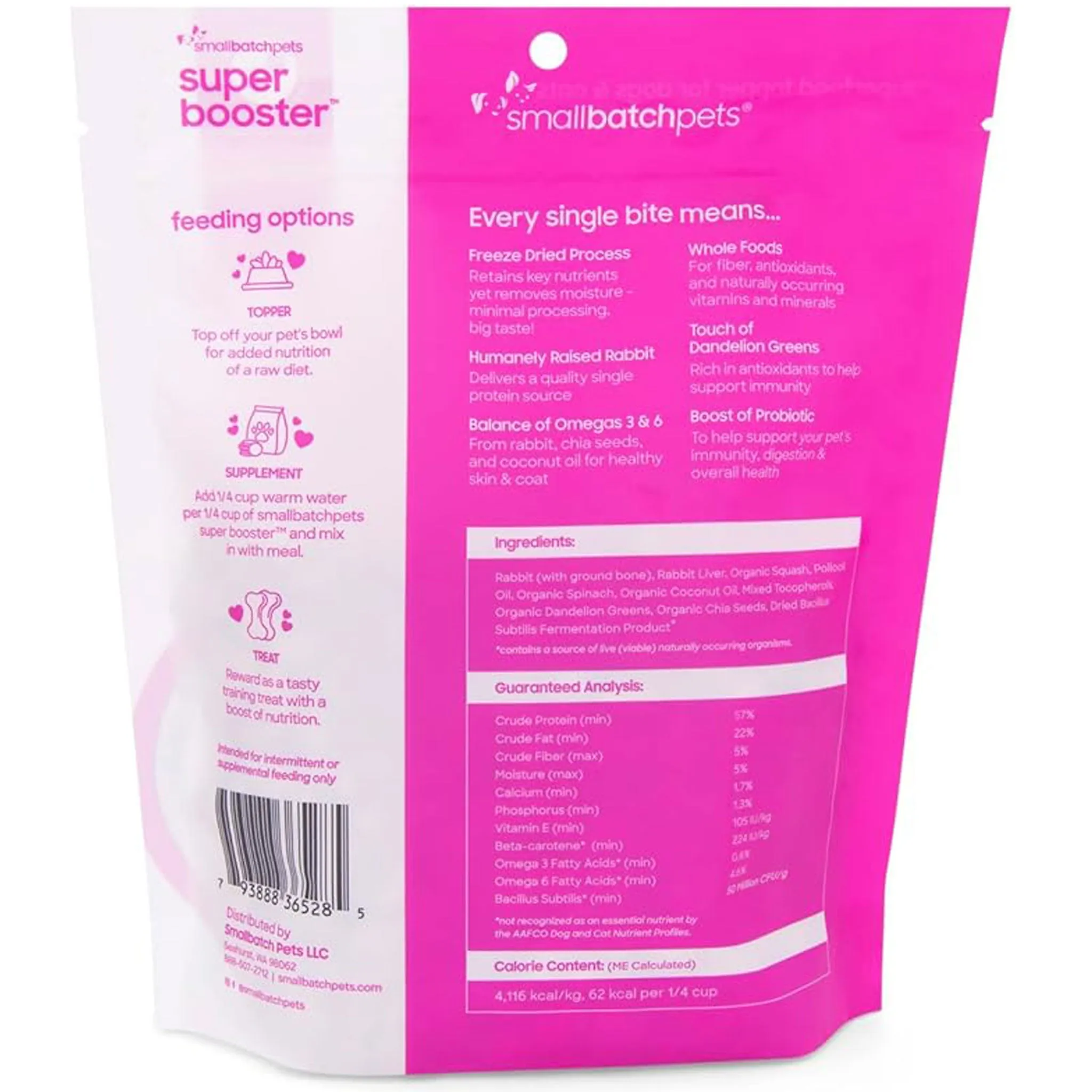 Smallbatch Super Boosters Rabbit Dog Food