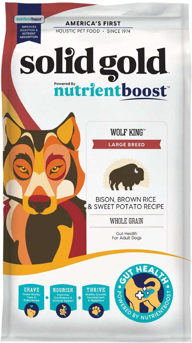 Solid Gold NutrientBoost Wolf King Bison Recipe Dry Dog Food