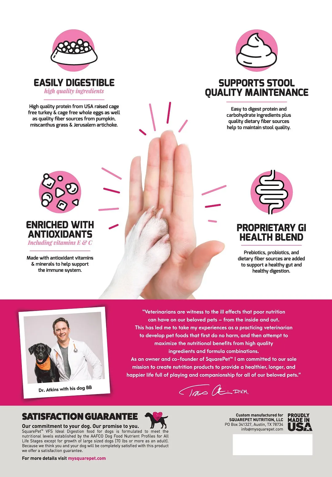 SquarePet® VFS® Ideal Digestion Dog Food