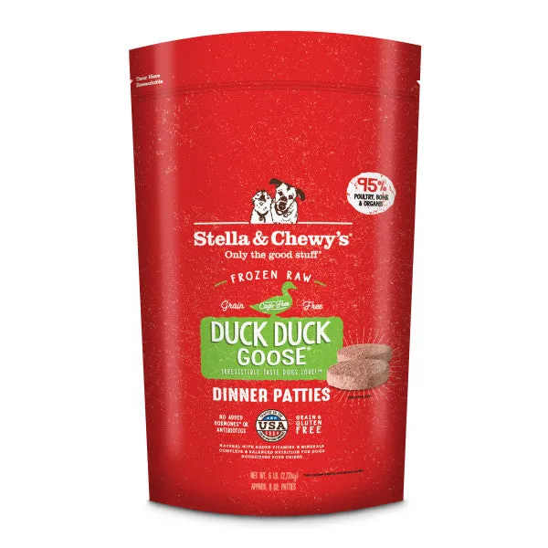 Stella & Chewy's Duck Duck Goose Frozen Raw Patties Dog Food